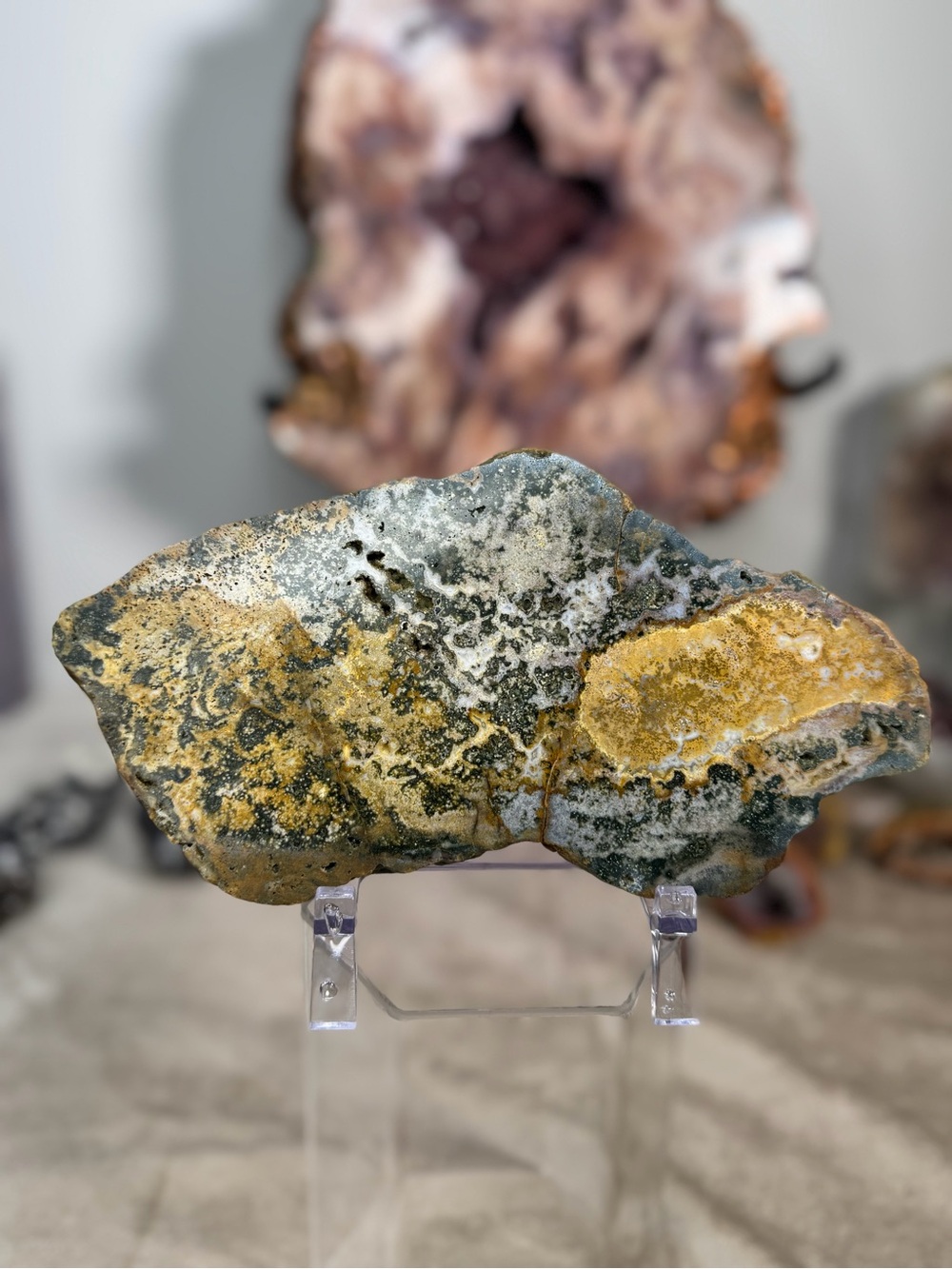 River Jasper Slab from Indonesia | Natural Polished Jasper